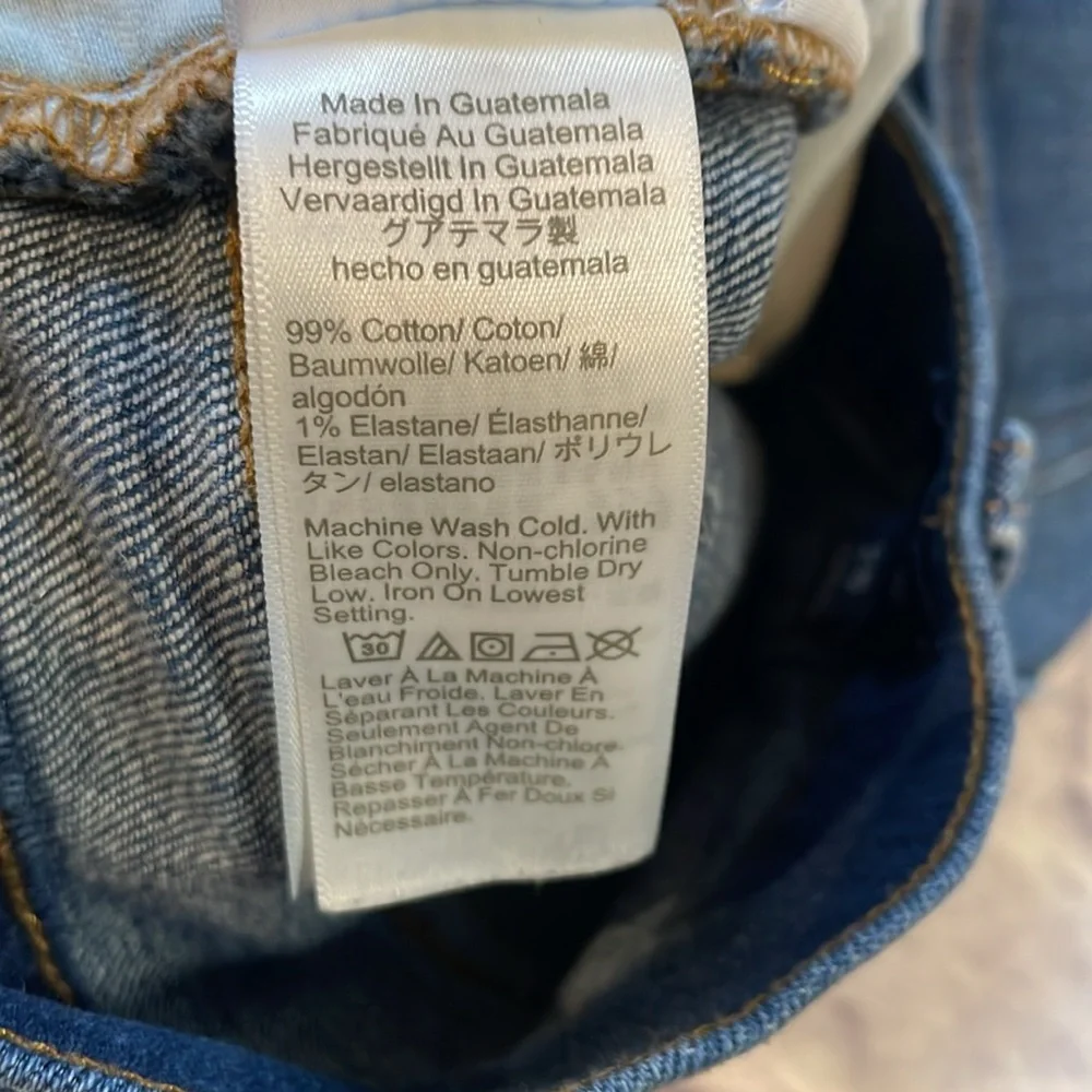 J Crew Classic denim short in dark Pacific blue wash. Size 28